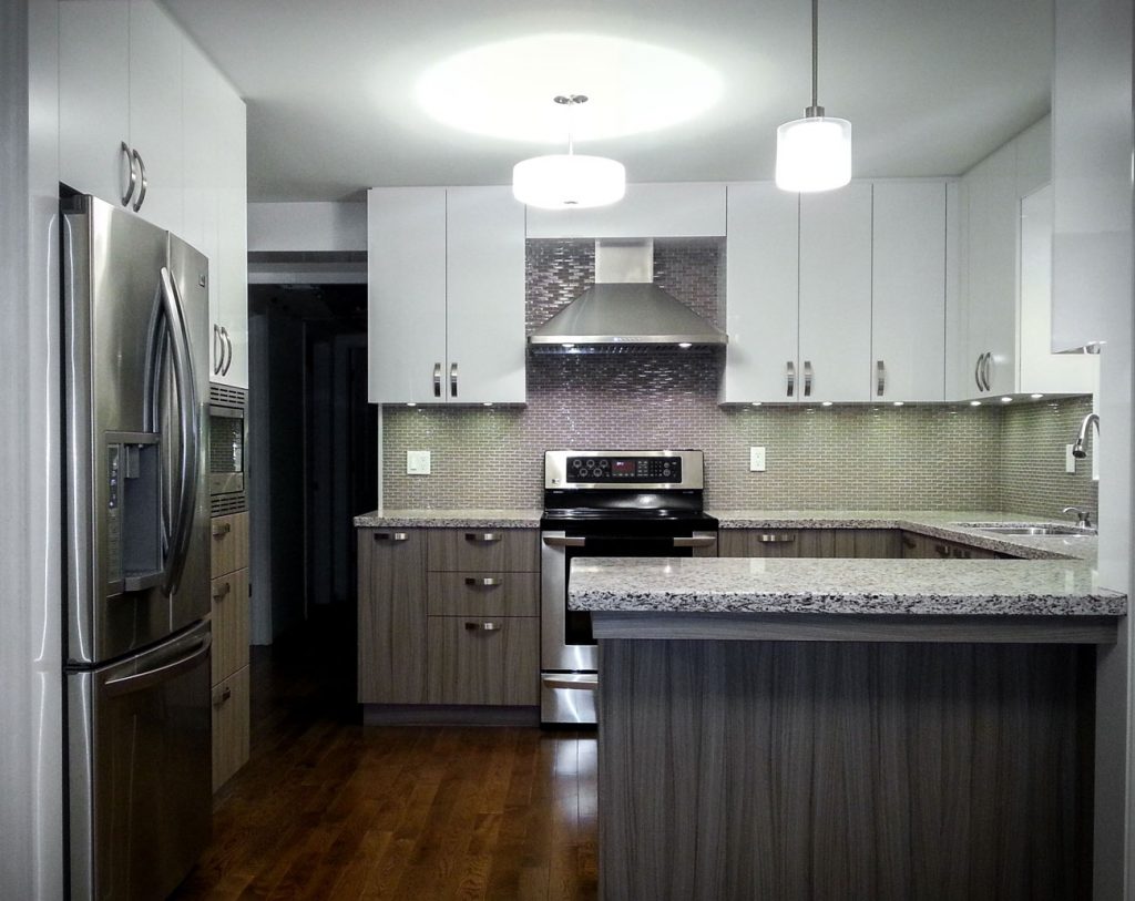 custom kitchen design with granite countertop - high end kitchen cabinets